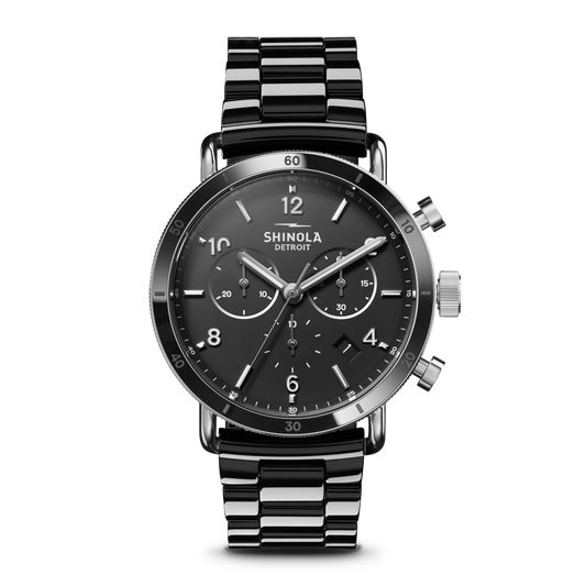 Canfield Sport Chronograph Watch - Black