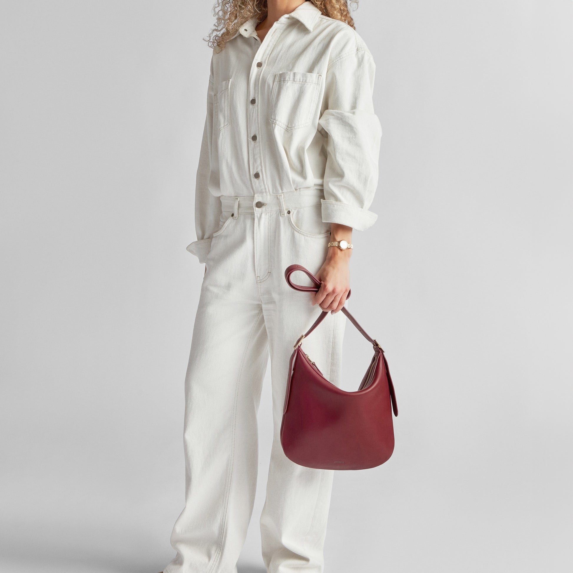 Medium Bixby Crossbody - Ruby