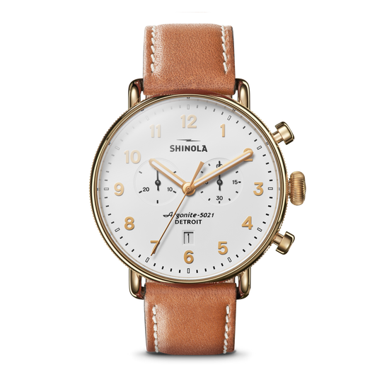Canfield Chronograph Watch - White