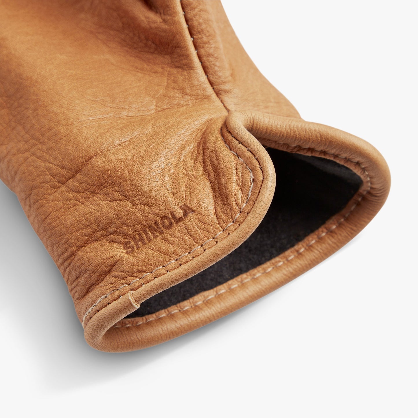 Lined Leather Gloves - Tan