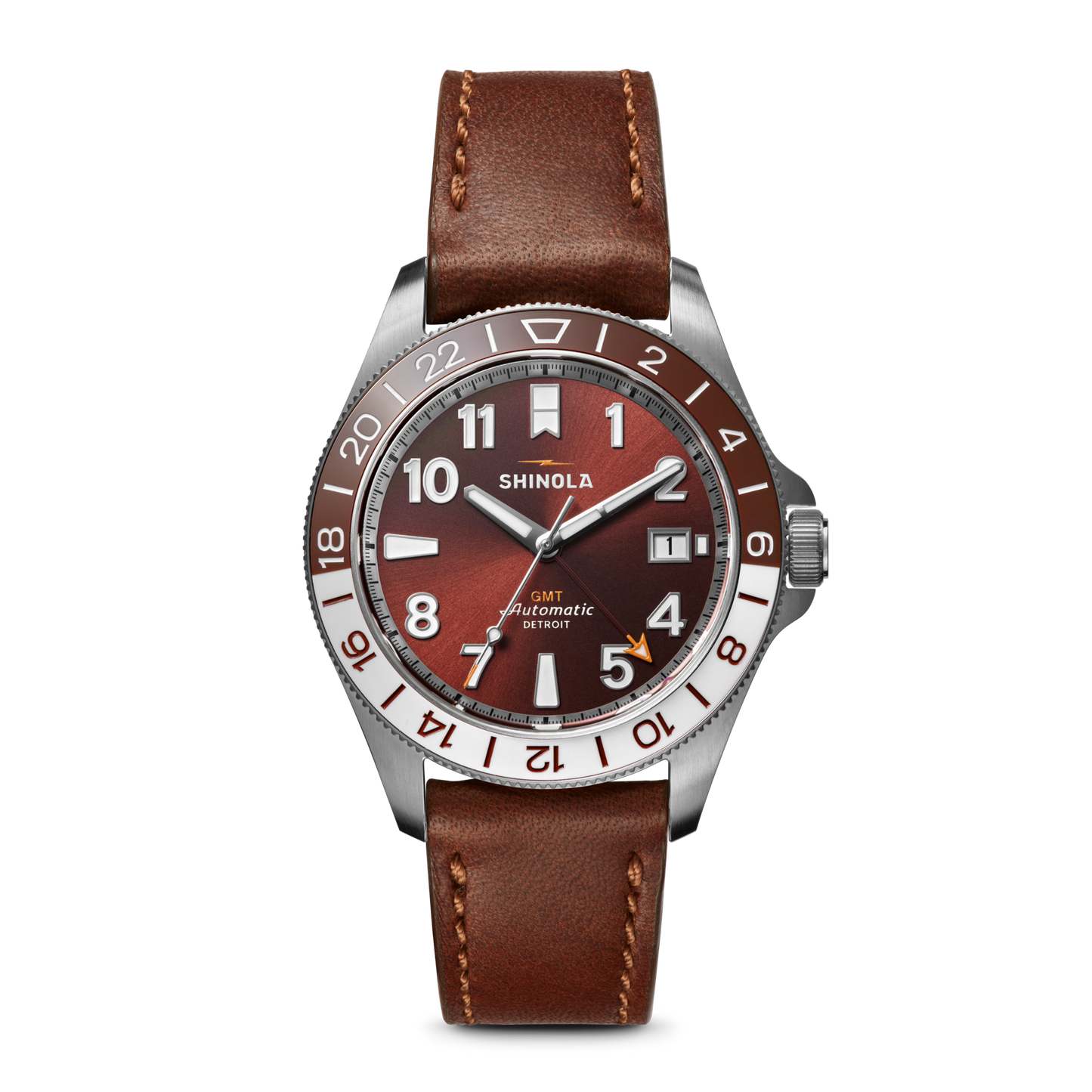 Monster GMT Automatic Watch - Whiskey