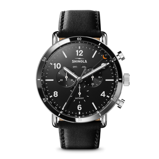 Canfield Sport Chronograph Watch - Matte Black
