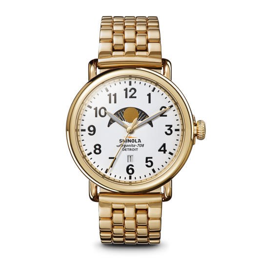 Runwell Moon Phase Watch - White