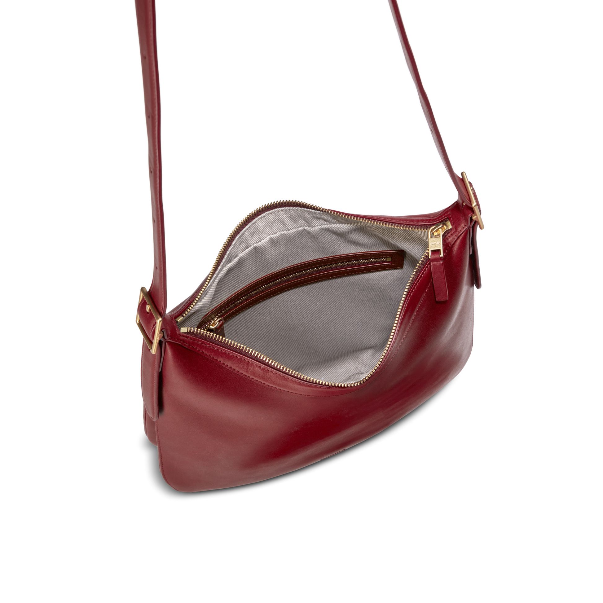 Medium Bixby Crossbody - Ruby