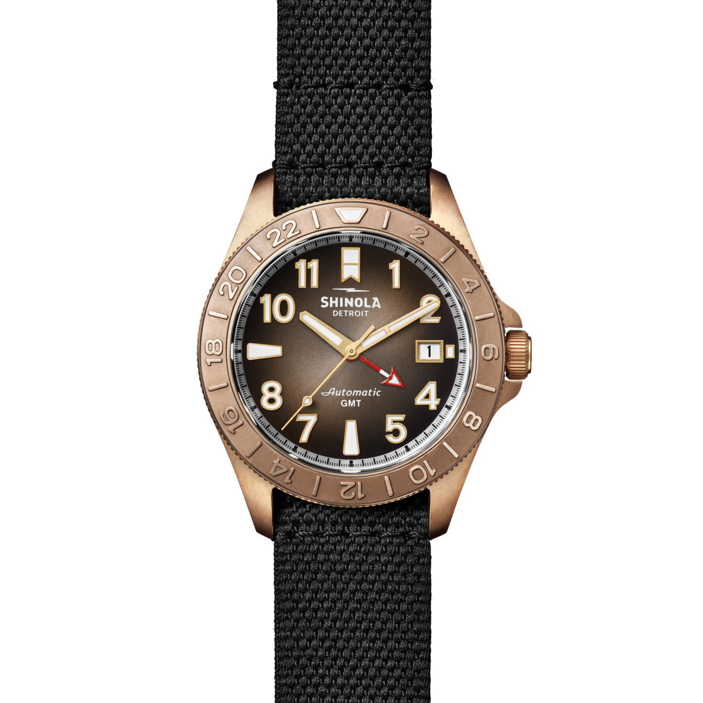 Bronze Monster GMT Automatic Watch - Dark Brown Degrade