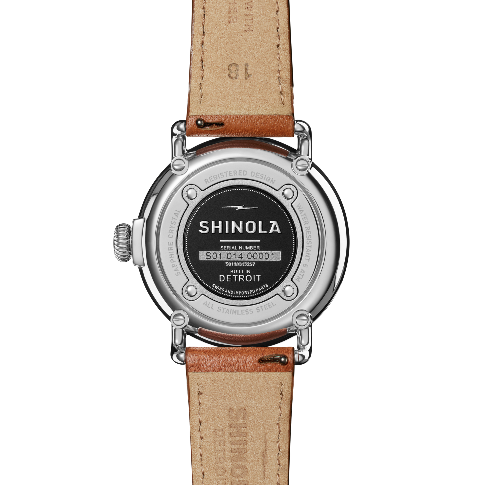Runwell Watch - White Tan Leather Strap