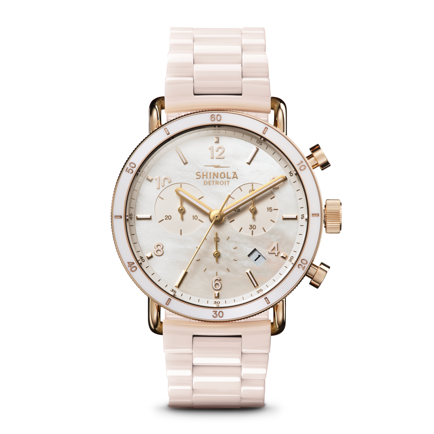 Canfield Sport Chronograph Watch - White