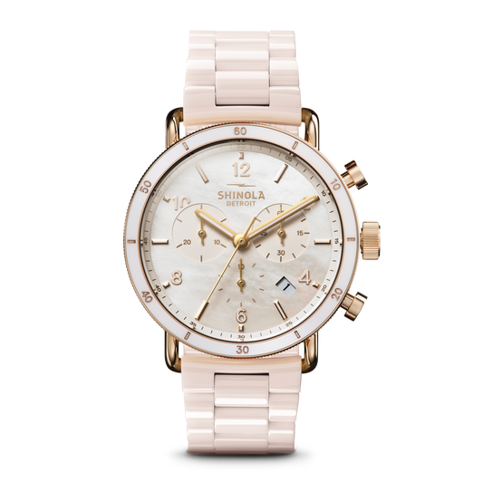 Canfield Sport Chronograph Watch - White
