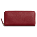 Continental Zip Wallet - Ruby