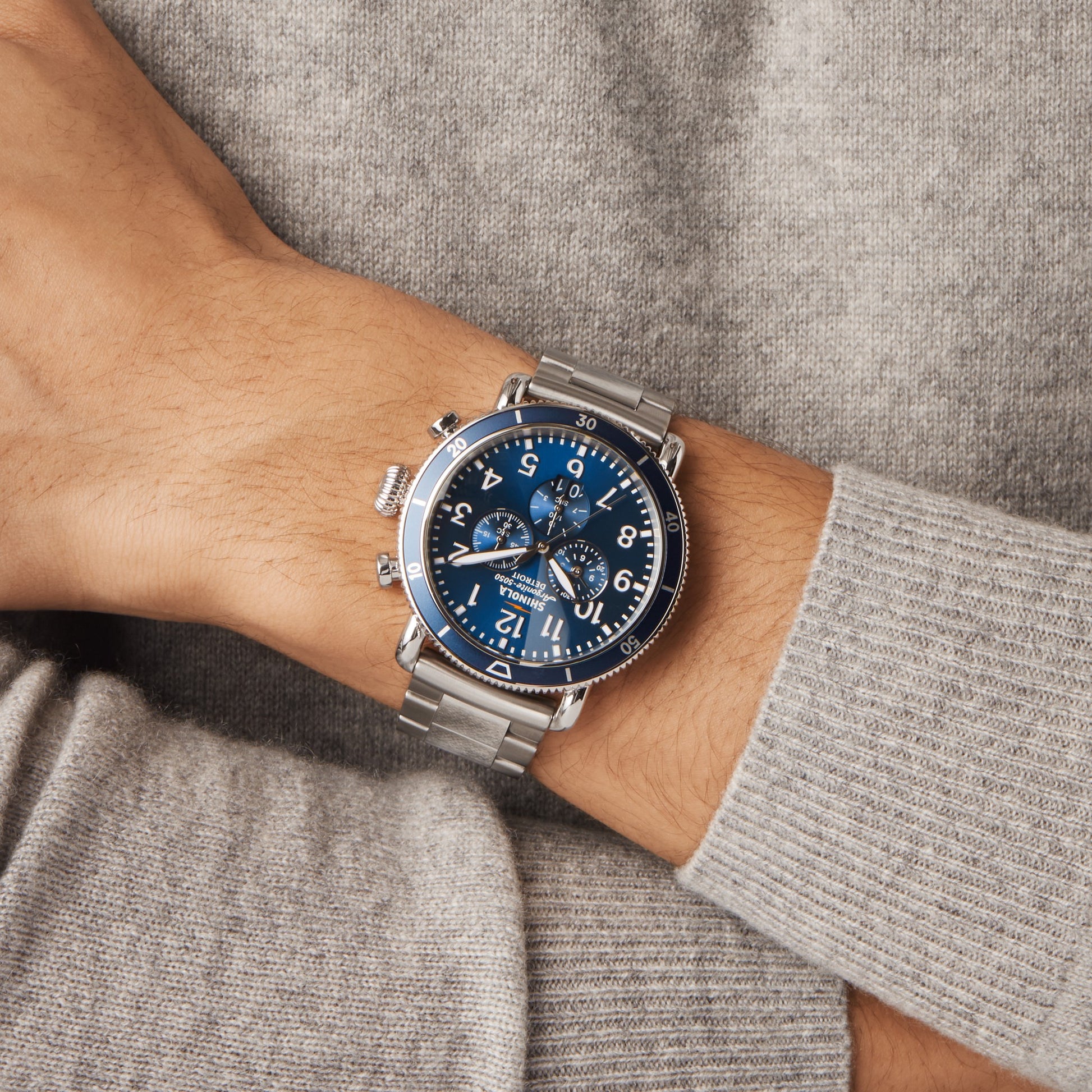 Runwell Sport Chronograph Watch - Midnight Blue