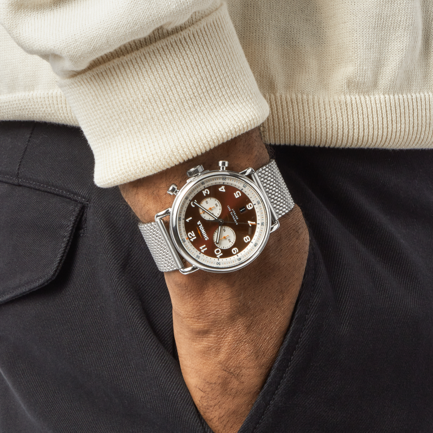 Canfield C56 Chronograph Watch - Whiskey