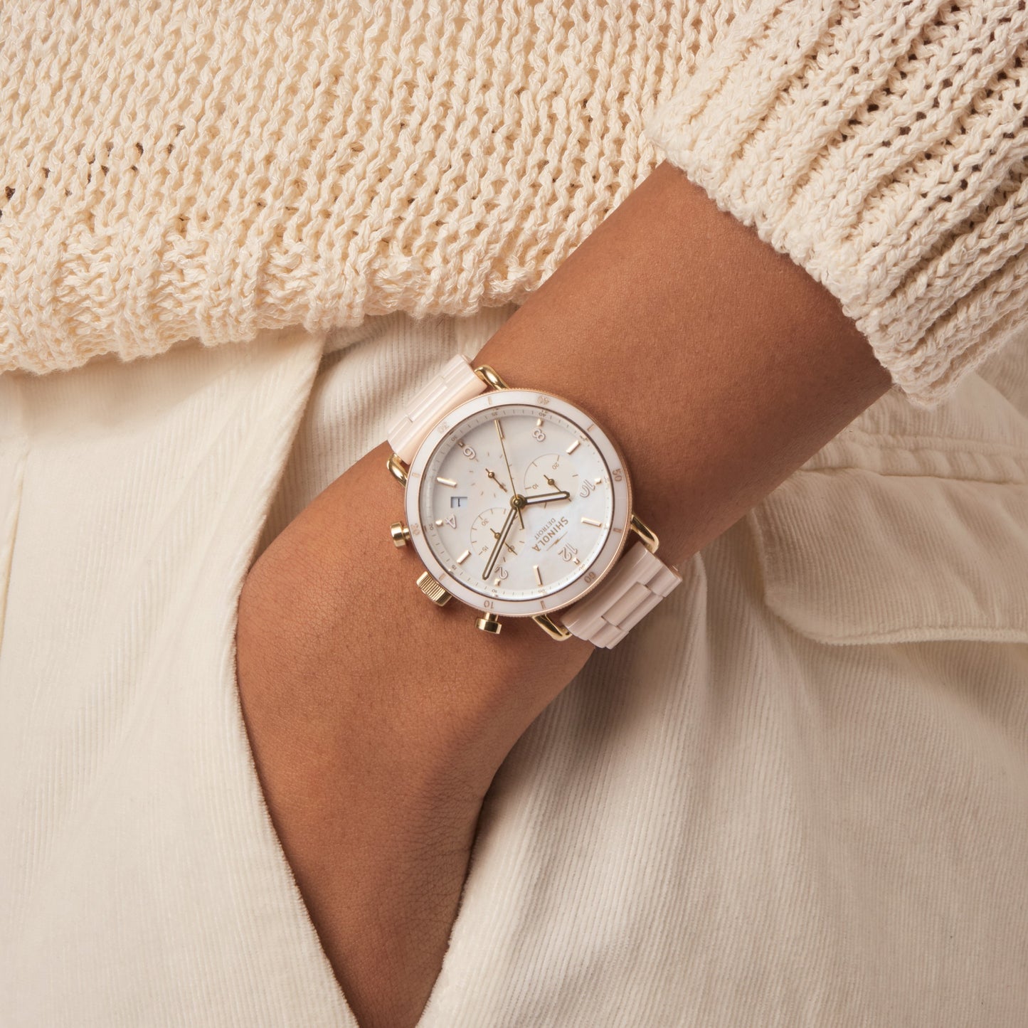 Canfield Sport Chronograph Watch - White