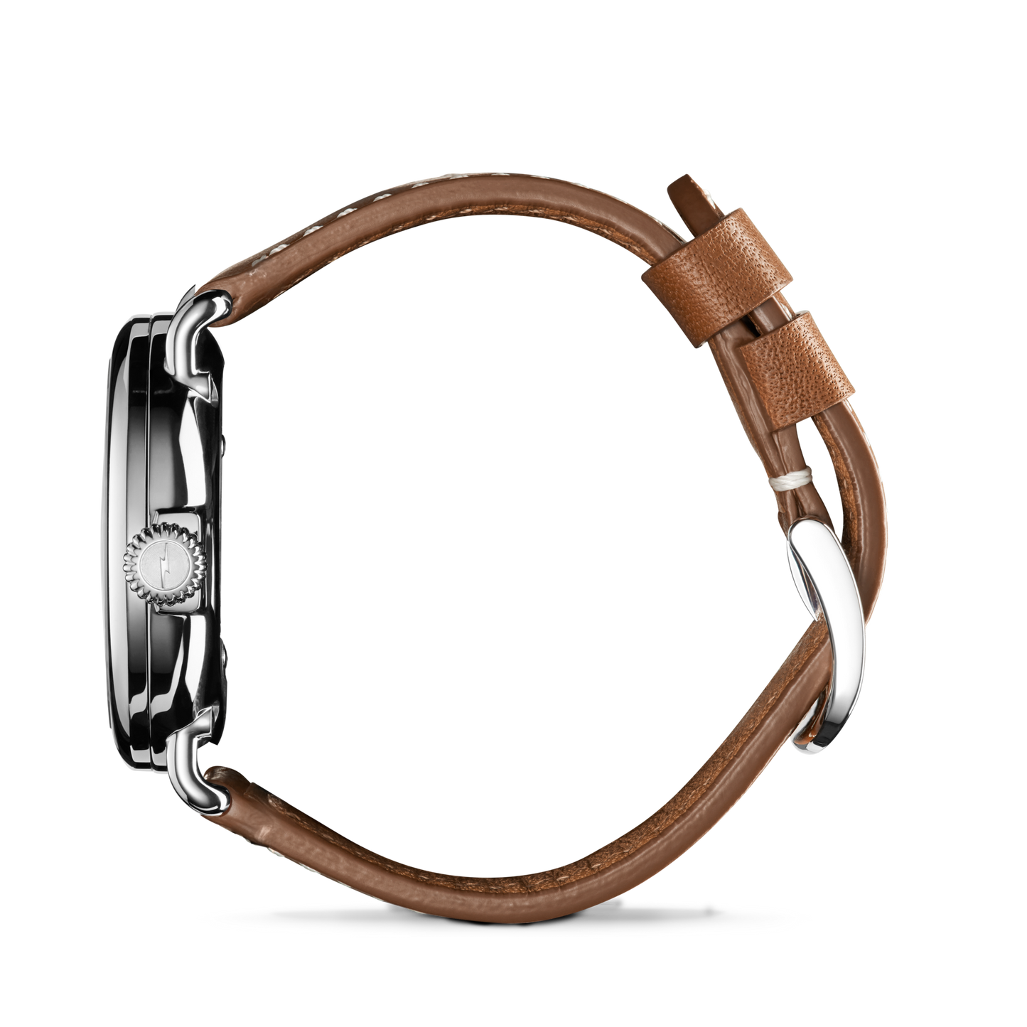 Runwell Watch - White Tan Leather Strap