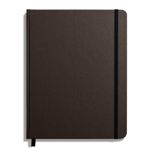Large Hard Ruled Journal - Espresso