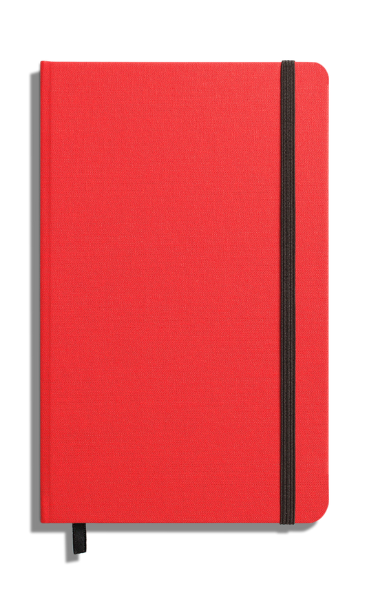 Medium Hard Ruled Journal - Tomato