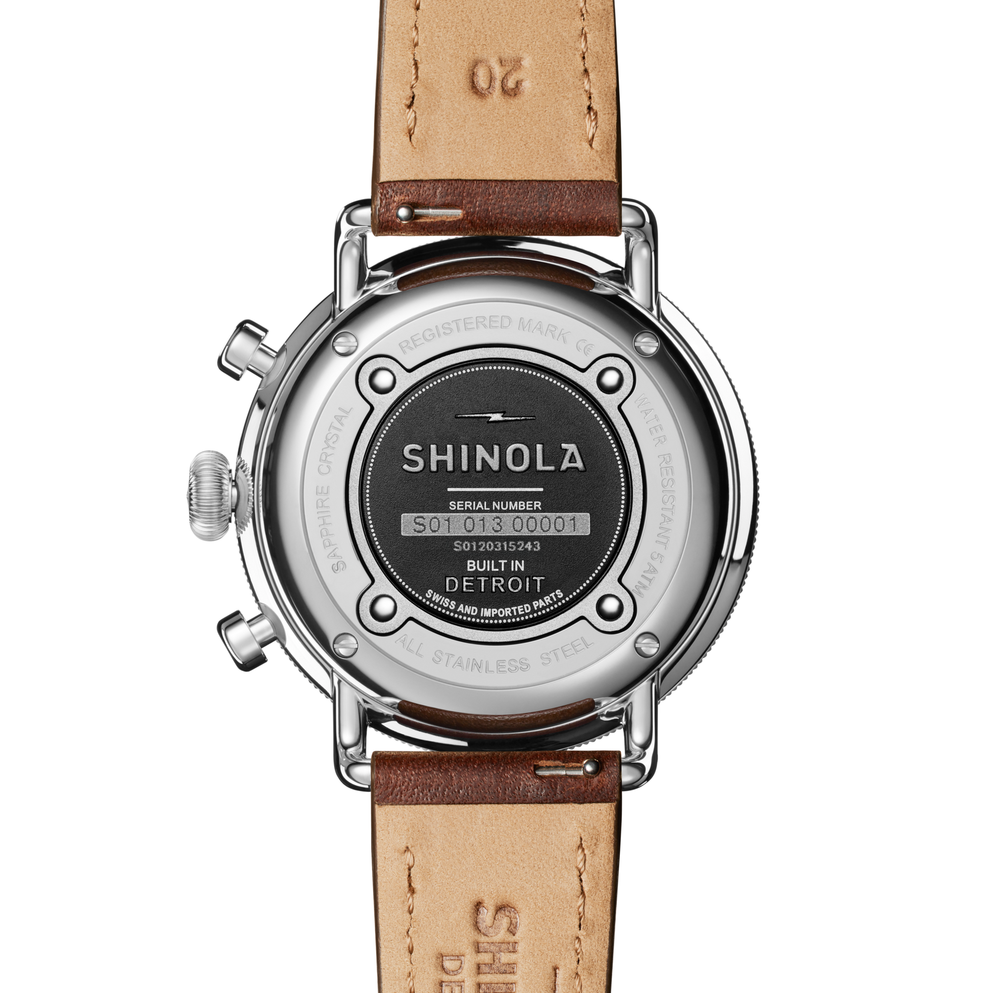 Canfield Chronograph Watch - Cattail Leather Strap