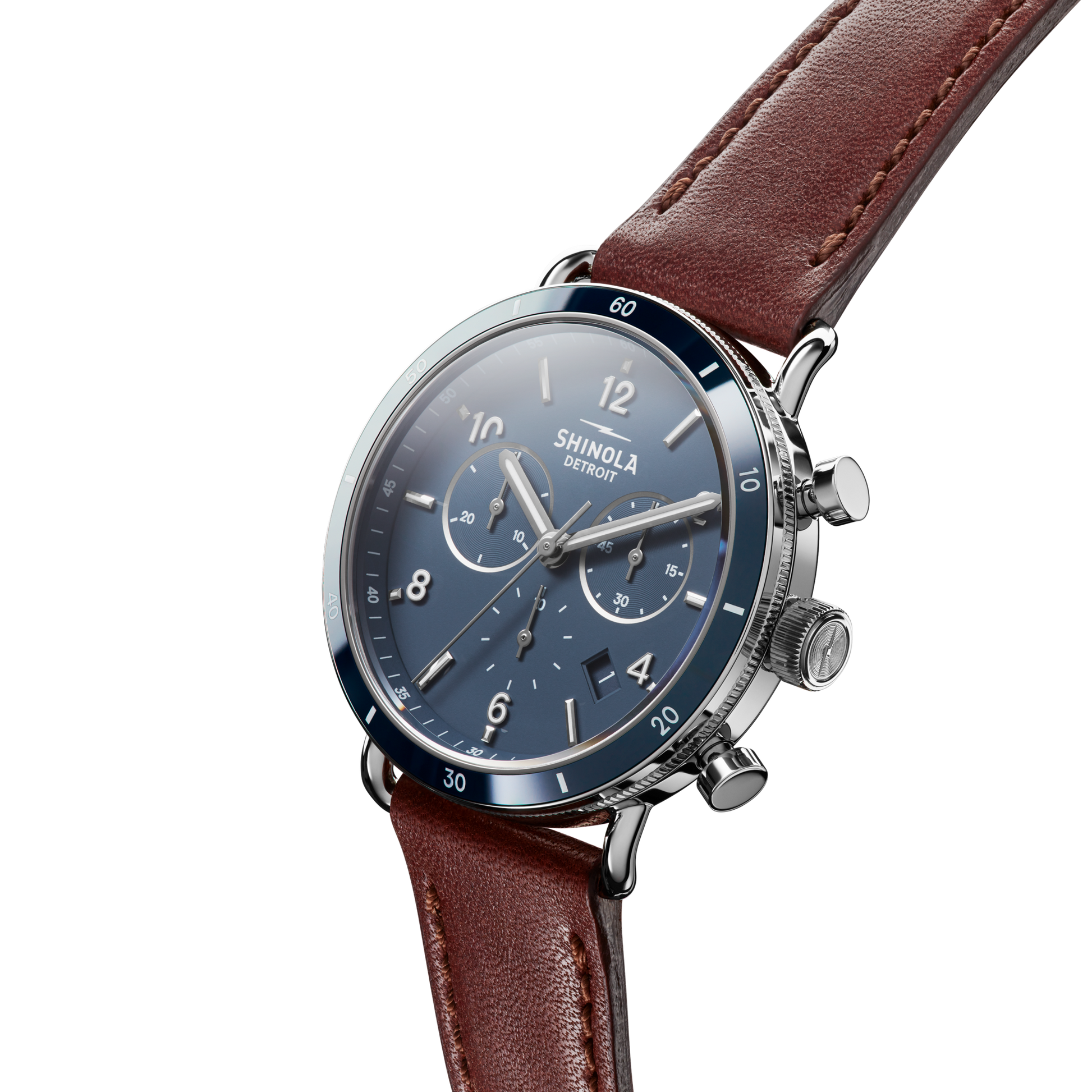 Canfield Sport Chronograph Watch - Midnight Blue