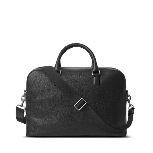Double Zip Briefcase - Black