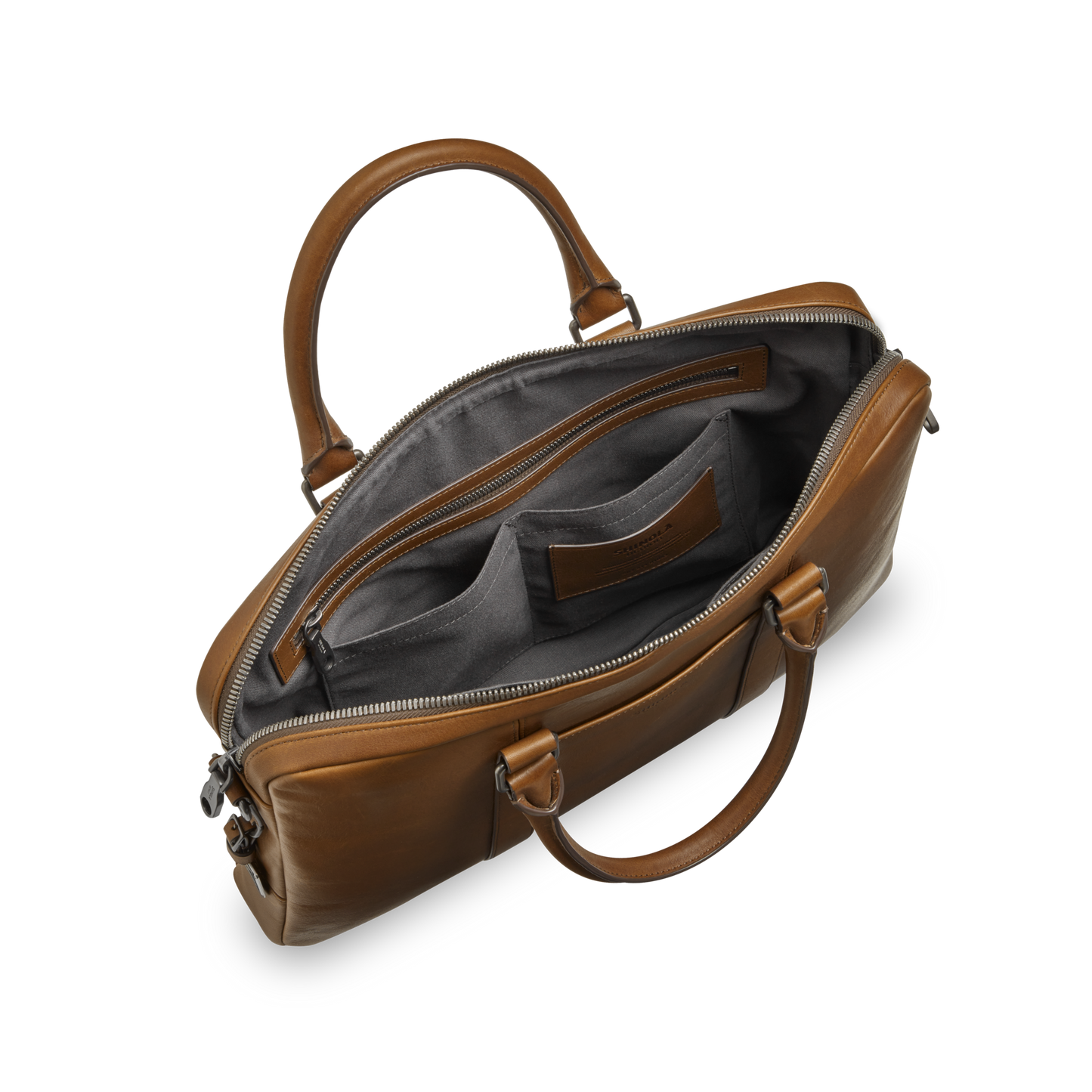 Computer Briefcase - Medium Brown