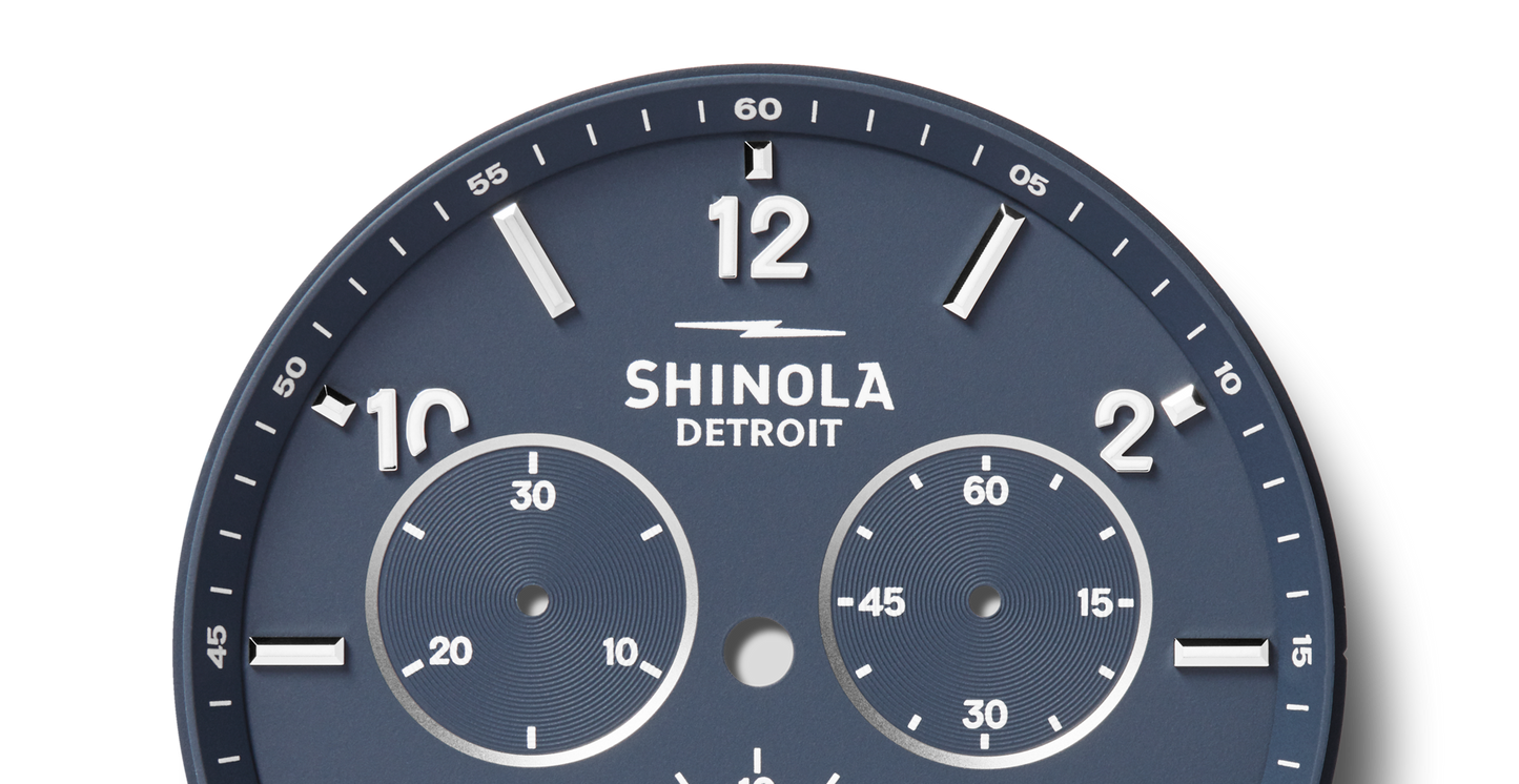 Canfield Sport Chronograph Watch - Midnight Blue