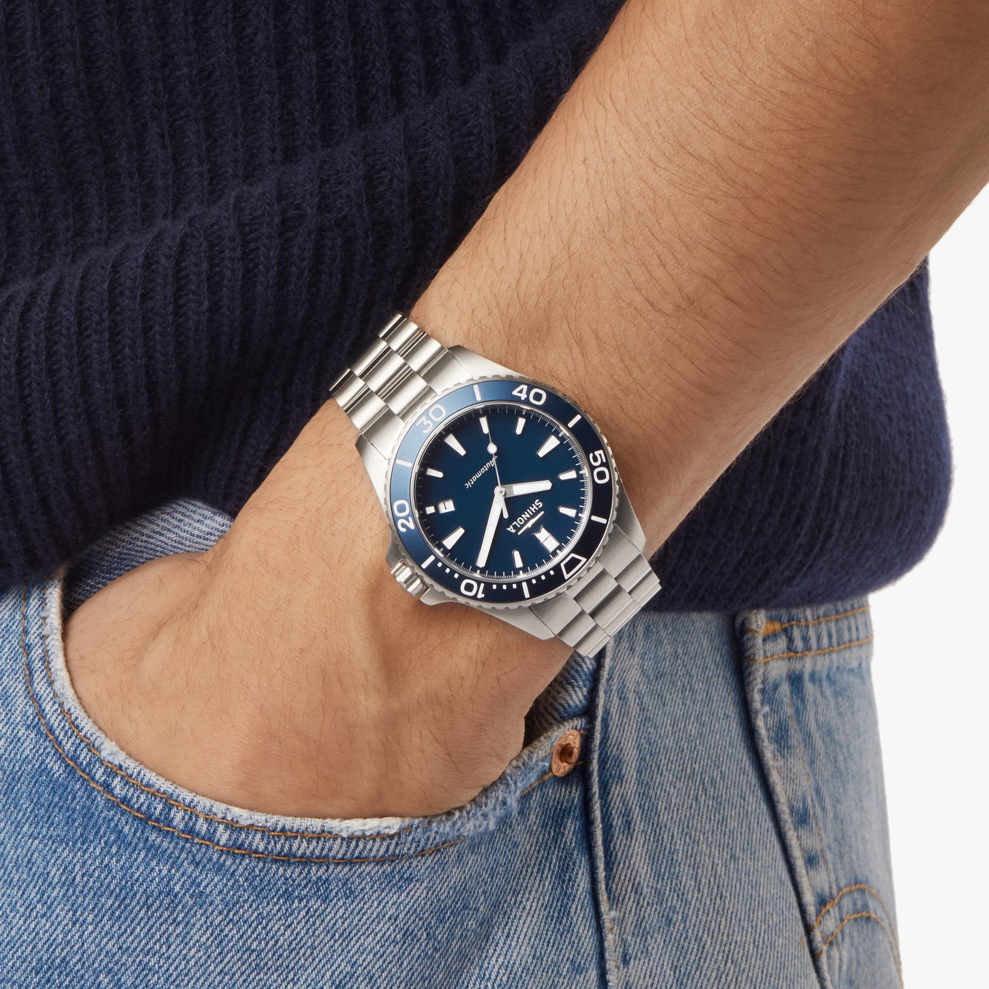 Lake Michigan Monster Automatic Watch - Midnight Blue