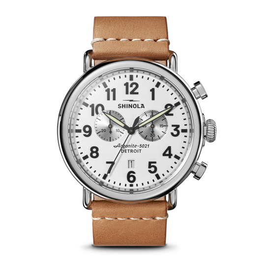 Runwell Chronograph Watch - White