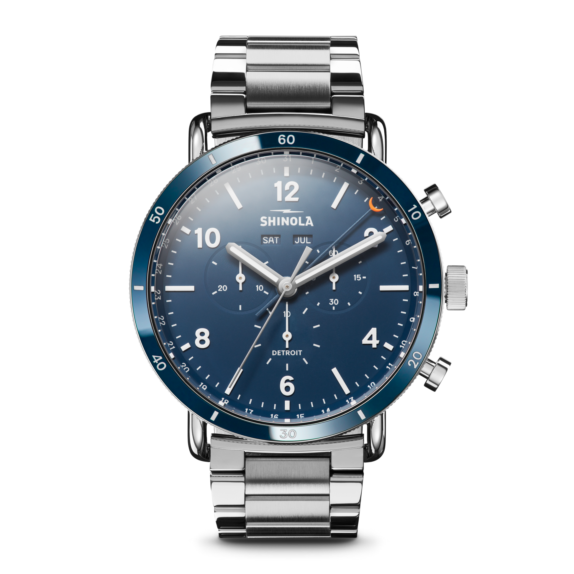 Canfield Sport Chronograph Watch - Midnight Blue