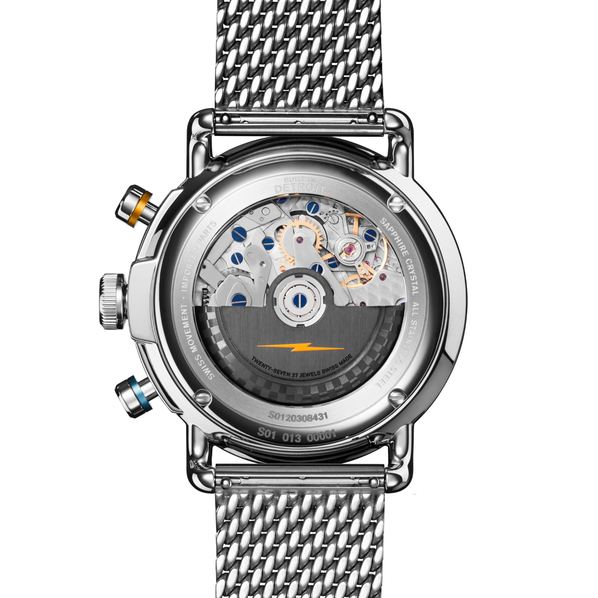 Canfield Speedway Open Road Automatic Chronograph Watch - Blue