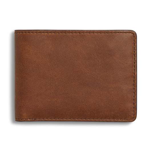 Slim Bifold Wallet - Medium Brown