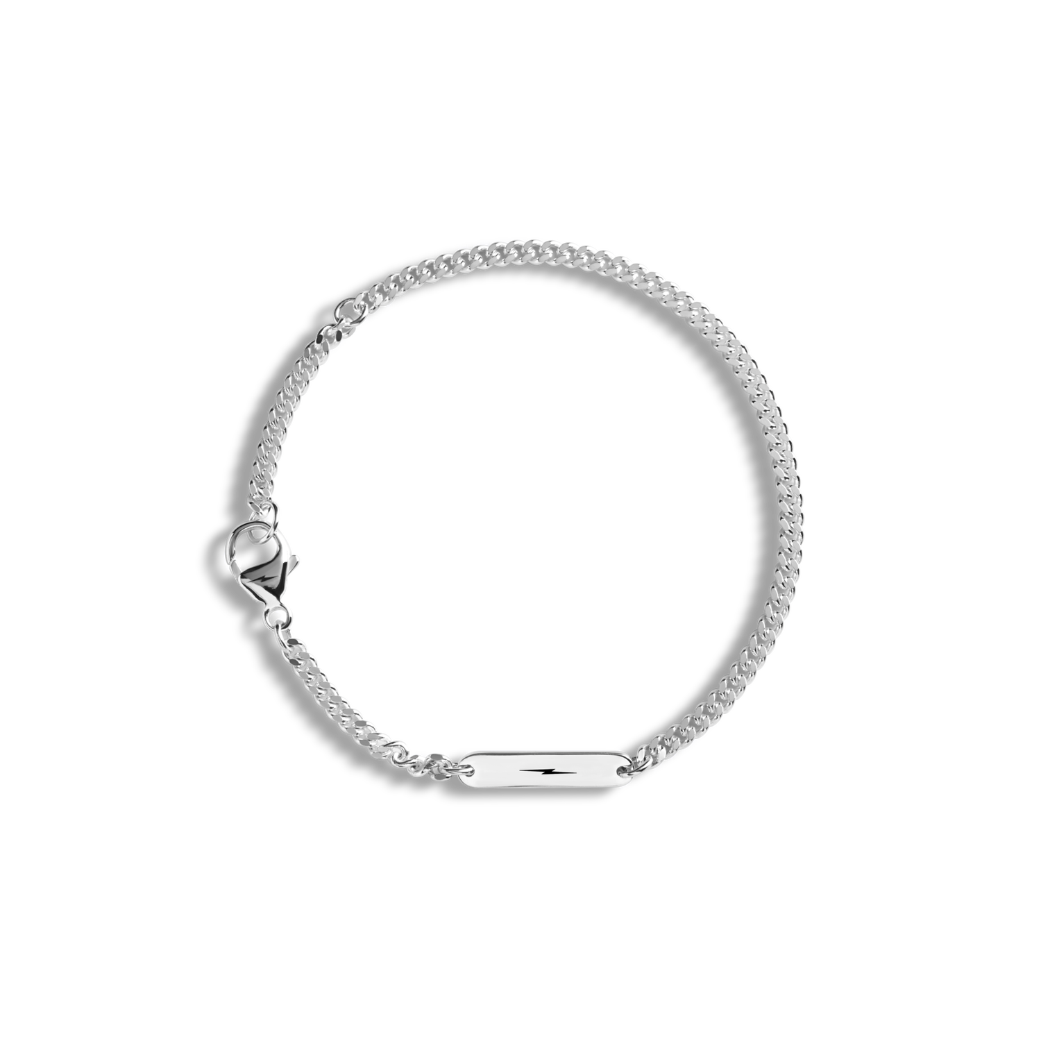 3mm Gauge Chain Bracelet - Sterling Silver