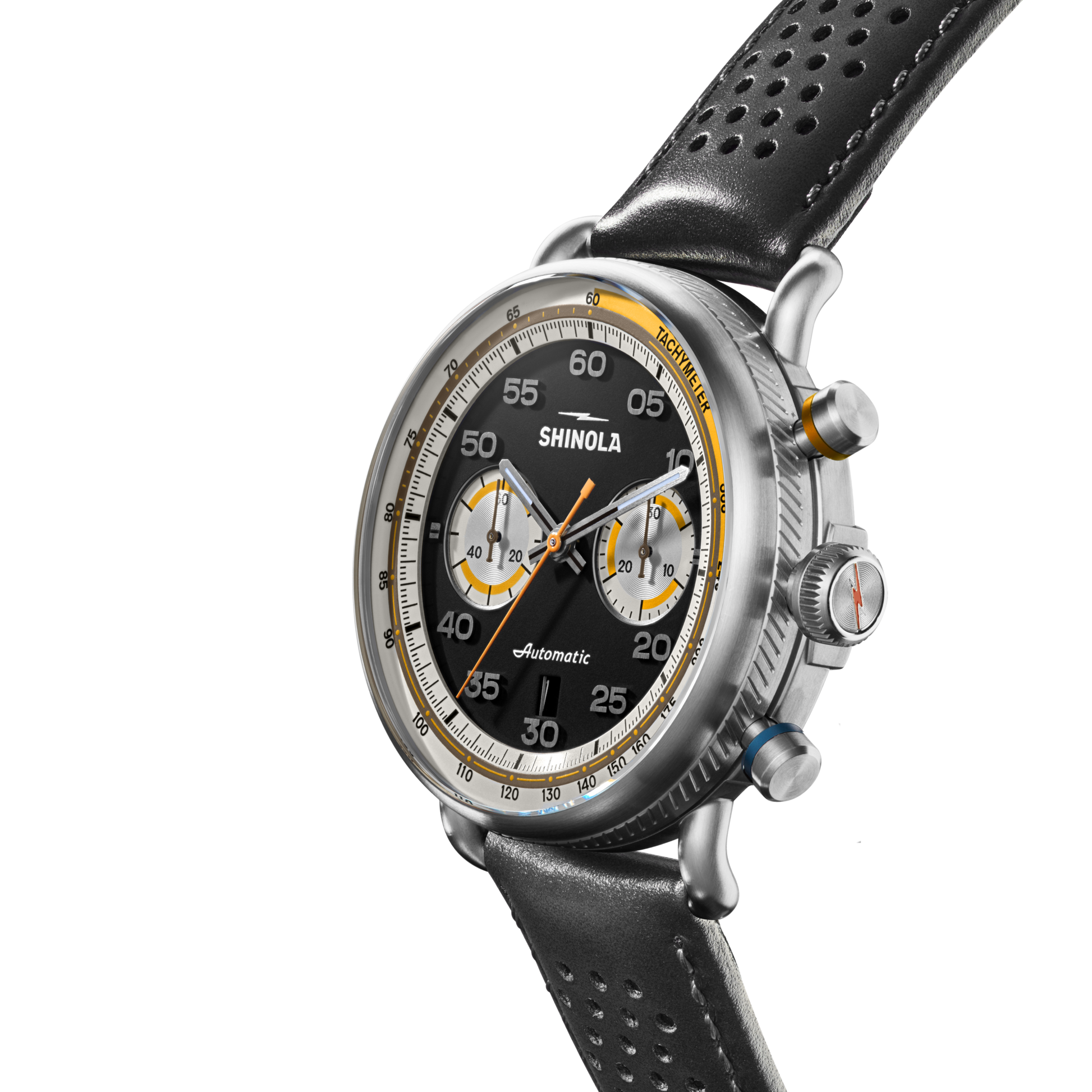 Canfield Speedway Open Road Automatic Chronograph Watch - Black