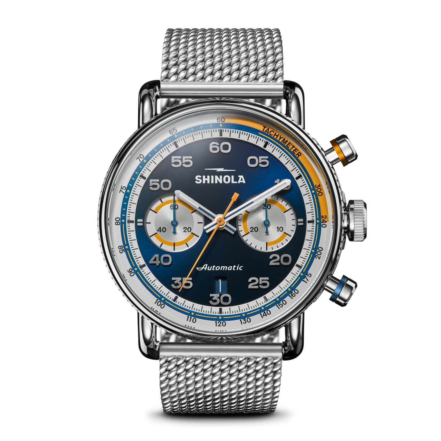Canfield Speedway Open Road Automatic Chronograph Watch - Blue