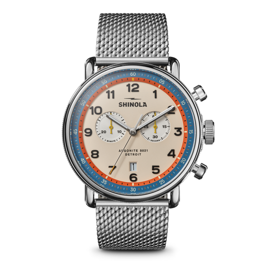 Canfield C56 Chronograph Watch - Cream