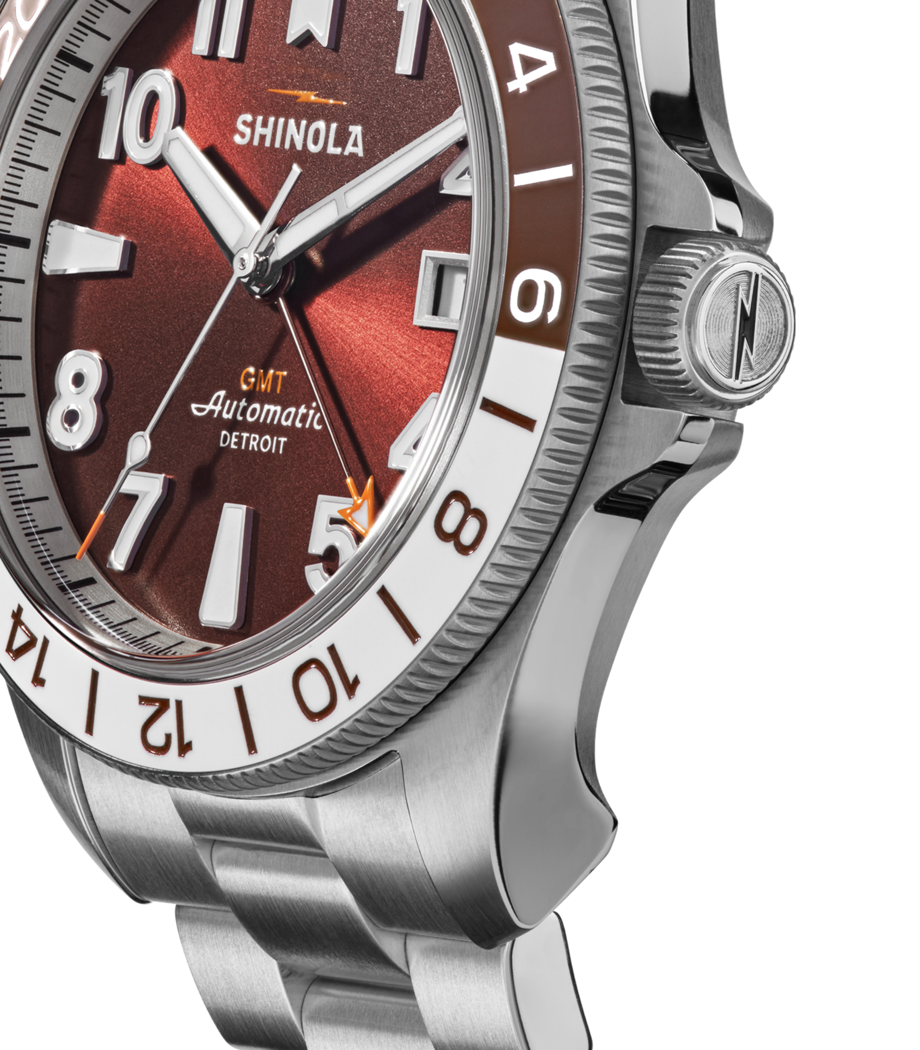 Monster GMT Automatic Watch - Whiskey