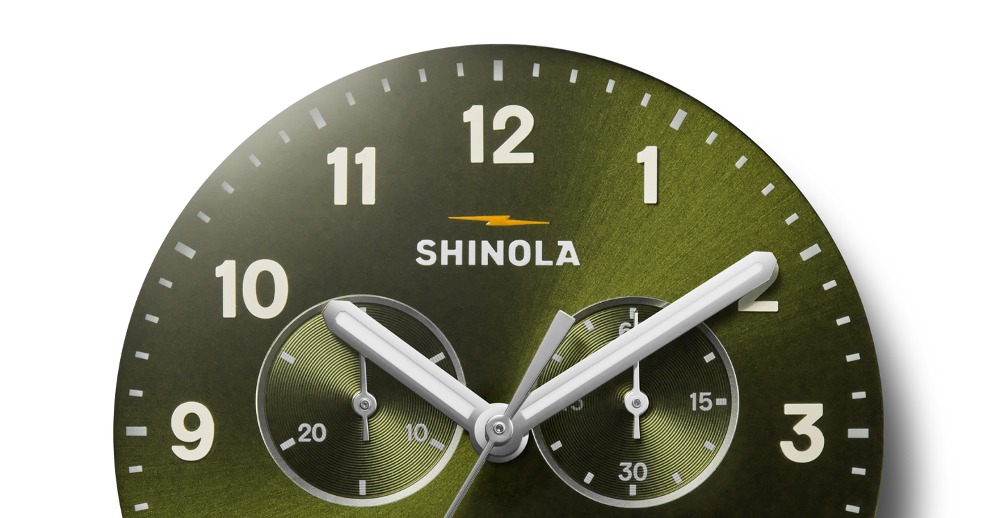 Canfield Chronograph Watch - Dark Olive