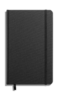 Medium Hard Plain Journal - Black