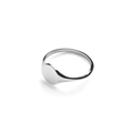 Petite Round Signet Ring - Sterling Silver