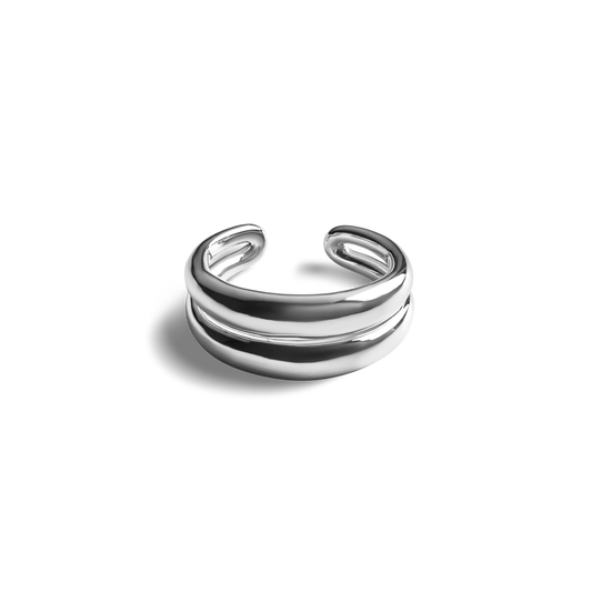 Signature Link Adjustable Ring - Sterling Silver