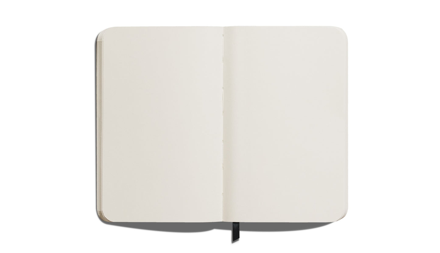 Medium Hard Plain Journal - Black