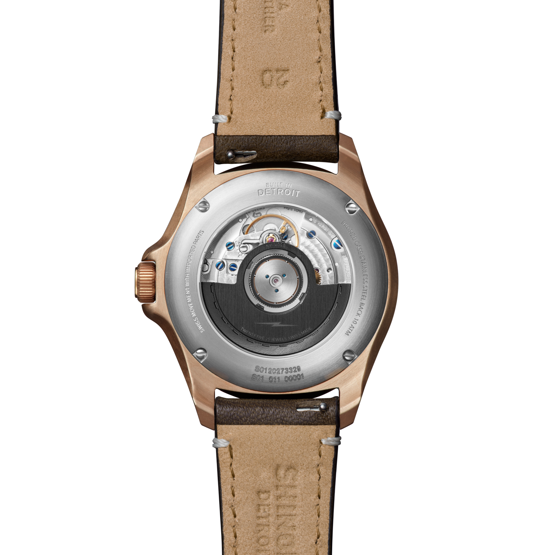 Bronze Monster GMT Automatic Watch - Dark Brown Degrade