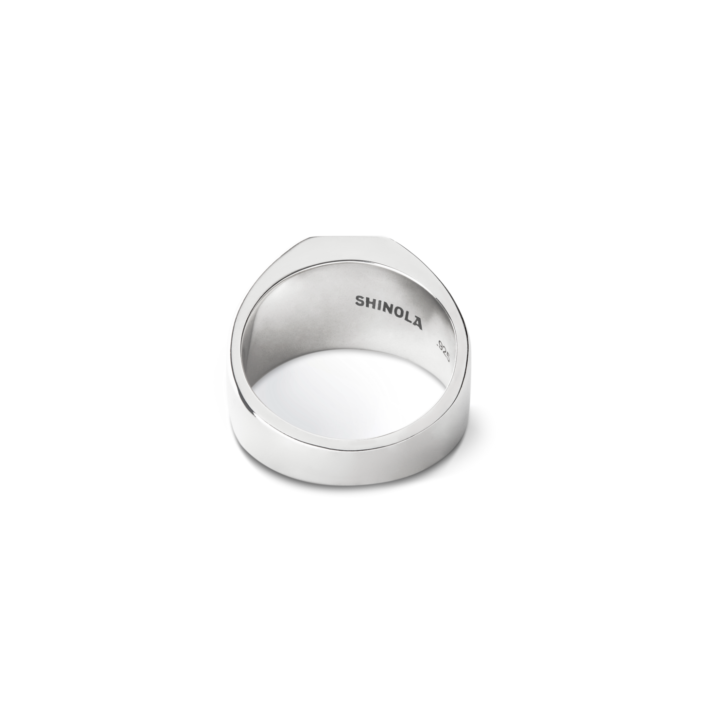 Octagonal Lapis Signet Ring - Sterling Silver