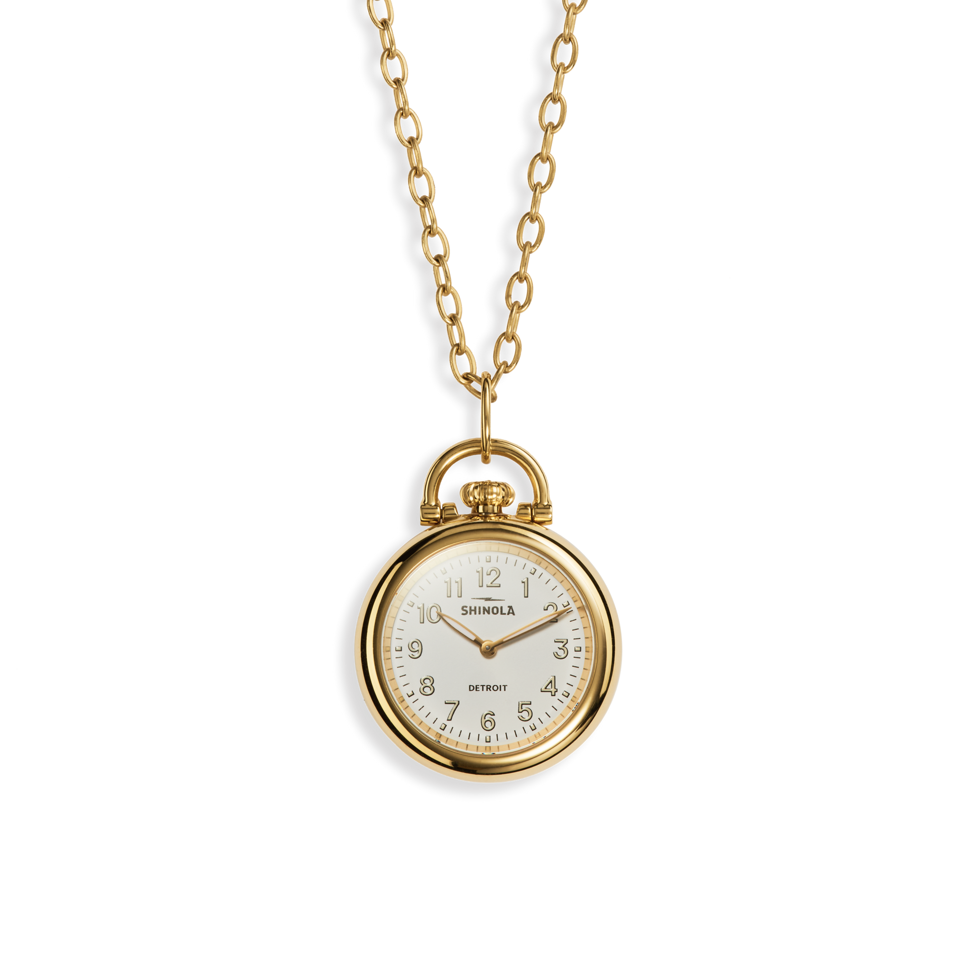 Runwell Watch Pendant Necklace - White